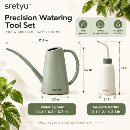 sretyu watering can and squeeze bottle dimensions in inches